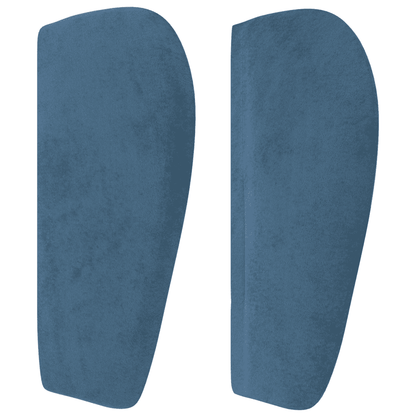 Giroletto a Molle con Materasso Blu Scuro 140x200 cm in Velluto
