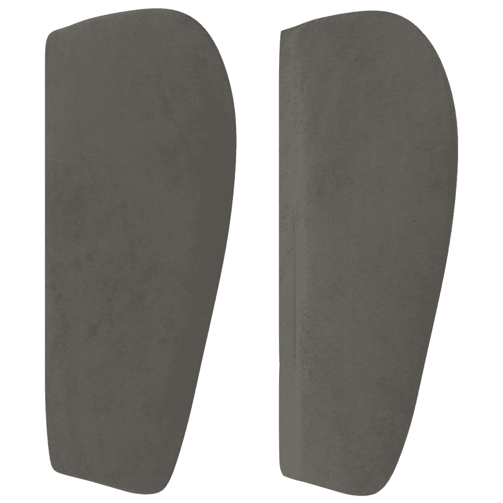 Giroletto a Molle con Materasso Grigio Scuro 90x200 cm Velluto