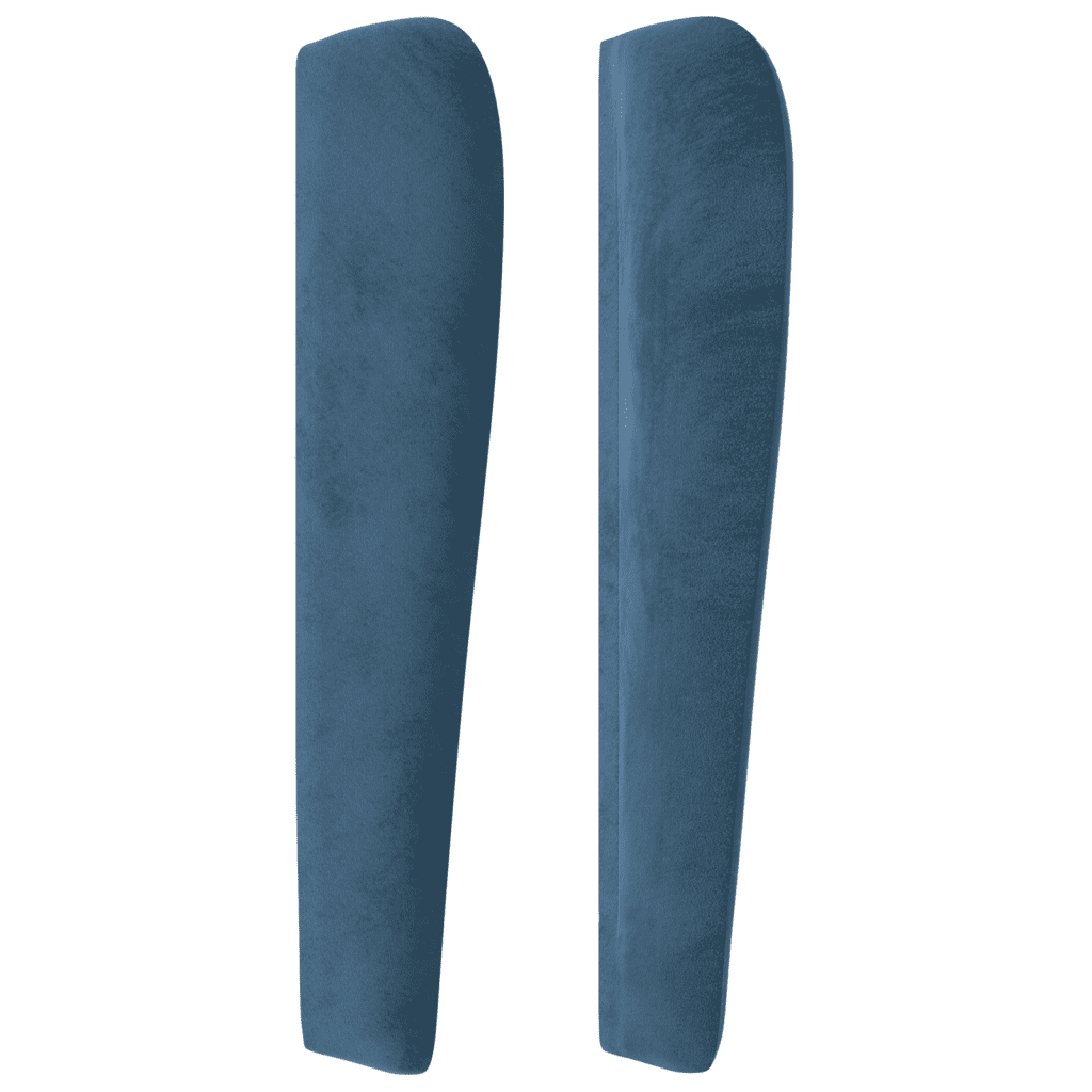 Giroletto a Molle con Materasso Blu Scuro 100x200 cm in Velluto
