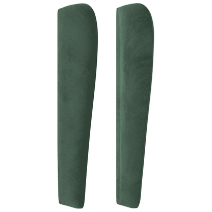 Giroletto a Molle con Materasso Verde Scuro 90x200 cm Velluto