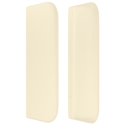 Giroletto a Molle con Materasso Crema 140x190 cm in Similpelle