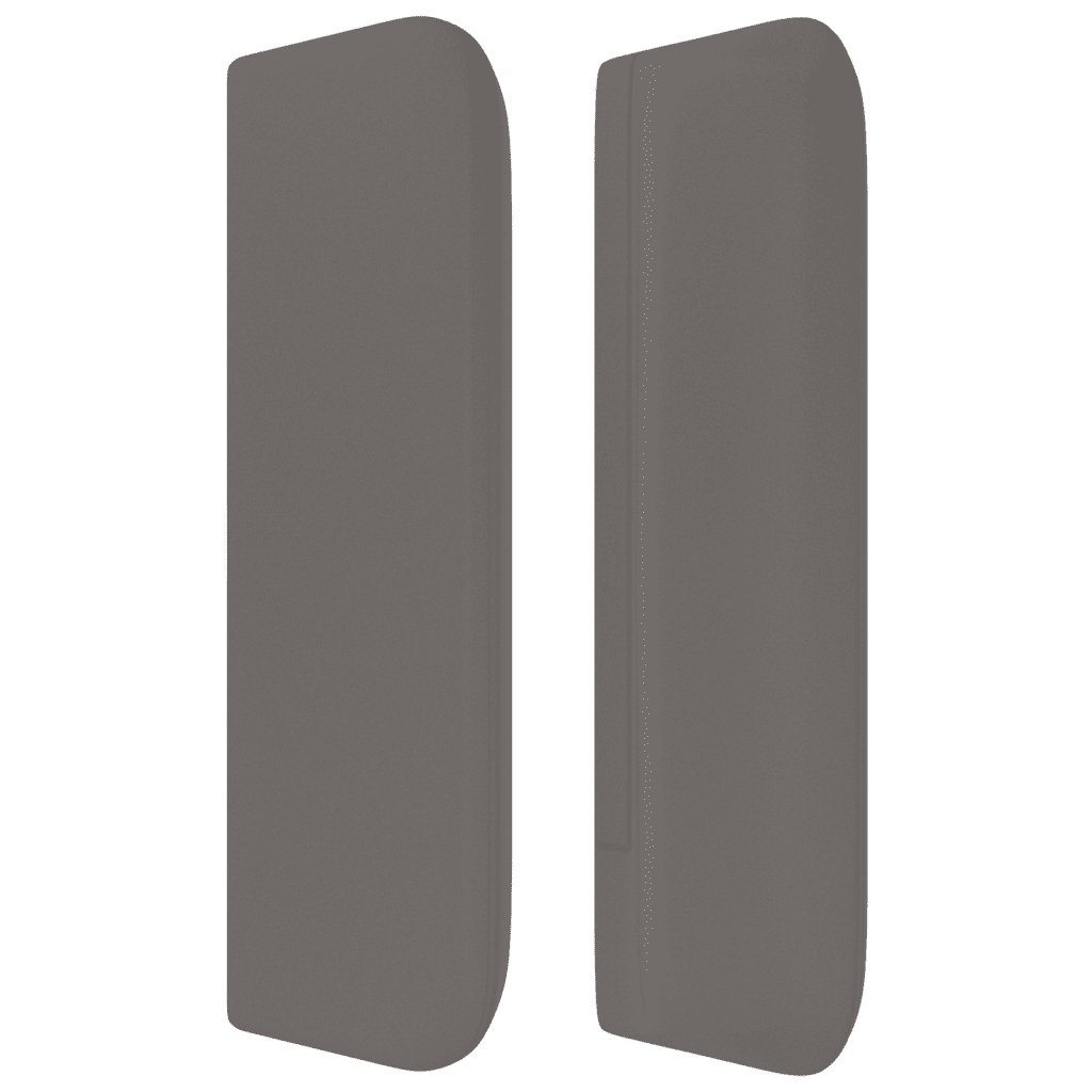Giroletto a Molle con Materasso Grigio 90x190 cm in Similpelle