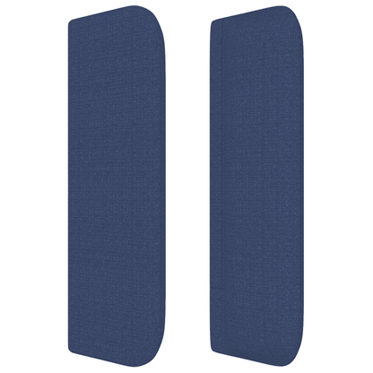 Giroletto a Molle con Materasso Blu 140x200 cm in Tessuto
