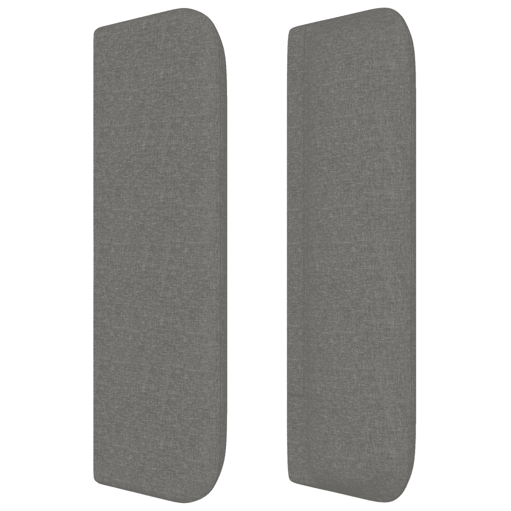 Giroletto a Molle con Materasso Grigio Scuro 160x200 cm Tessuto