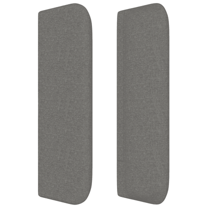 Giroletto a Molle con Materasso Grigio Scuro 80x200 cm Tessuto