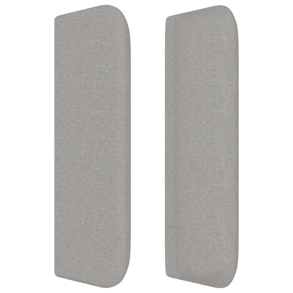 Giroletto a Molle con Materasso Grigio Chiaro 90x200 cm Tessuto