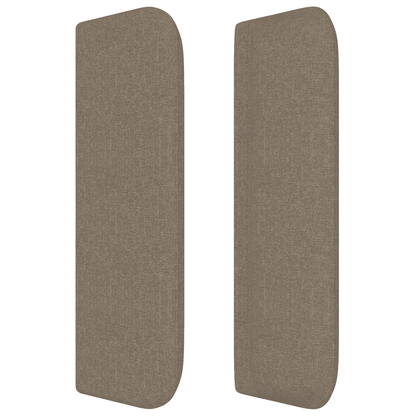 Giroletto a Molle con Materasso Tortora 140x200 cm in Tessuto