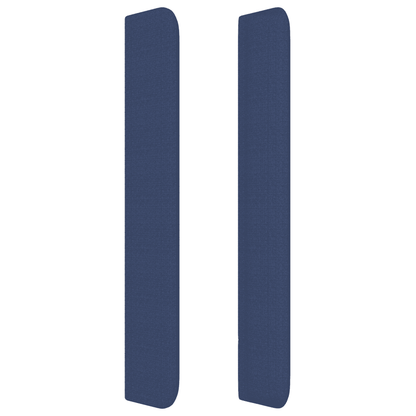 Giroletto a Molle con Materasso Blu 200x200 cm in Tessuto