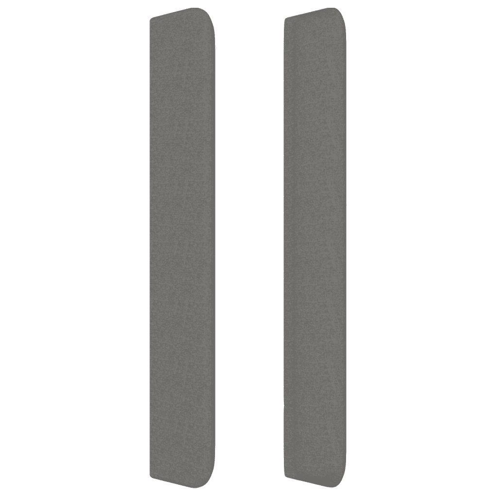 Giroletto a Molle con Materasso Grigio Scuro 100x200 cm Tessuto