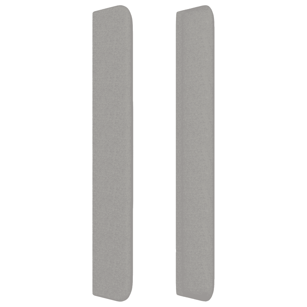 Giroletto a Molle con Materasso Grigio Chiaro180x200 cm Tessuto