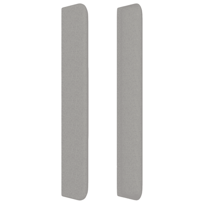 Giroletto a Molle con Materasso Grigio Chiaro180x200 cm Tessuto