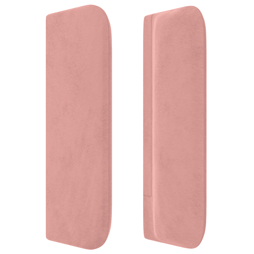 Testiera a LED Rosa 103x16x78/88 cm in Velluto