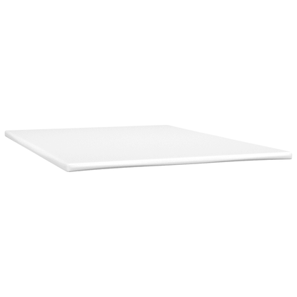 Giroletto a Molle con Materasso Crema 160x200 cm in Similpelle