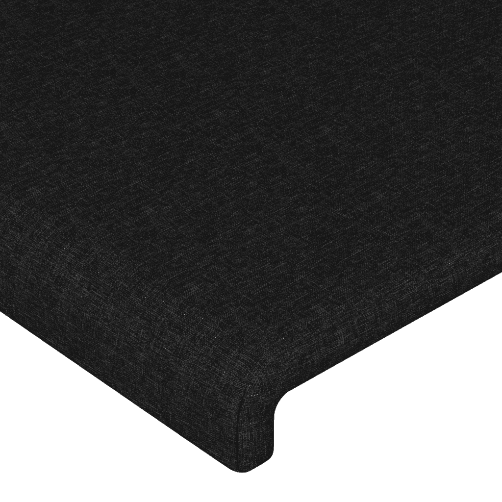 Giroletto a Molle con Materasso Nero 100x200 cm in Tessuto