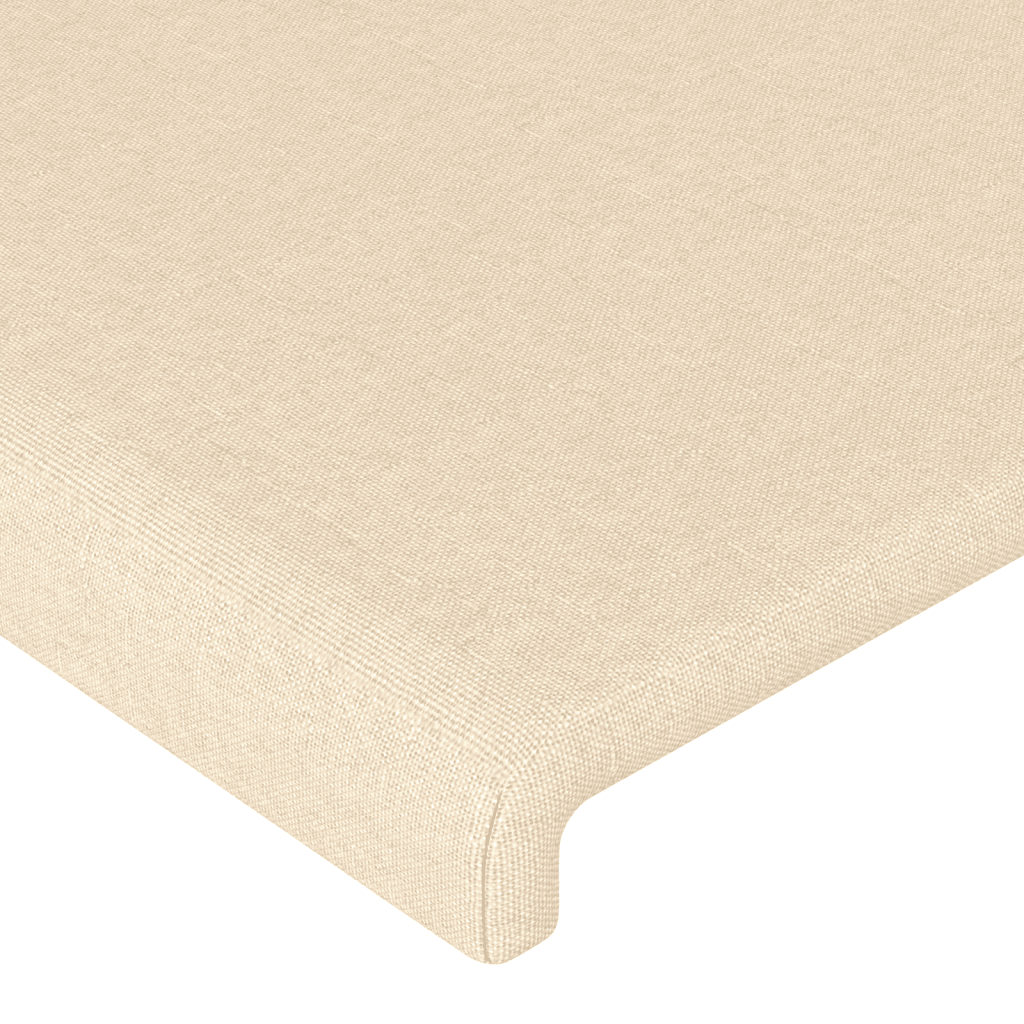 Giroletto a Molle con Materasso Crema 180x200 cm in Tessuto