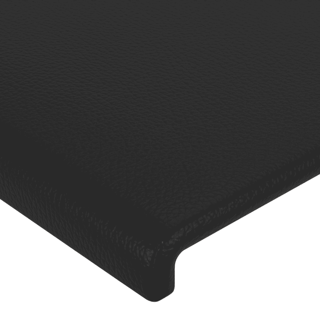 Giroletto a Molle con Materasso Nero 160x200 cm in Similpelle