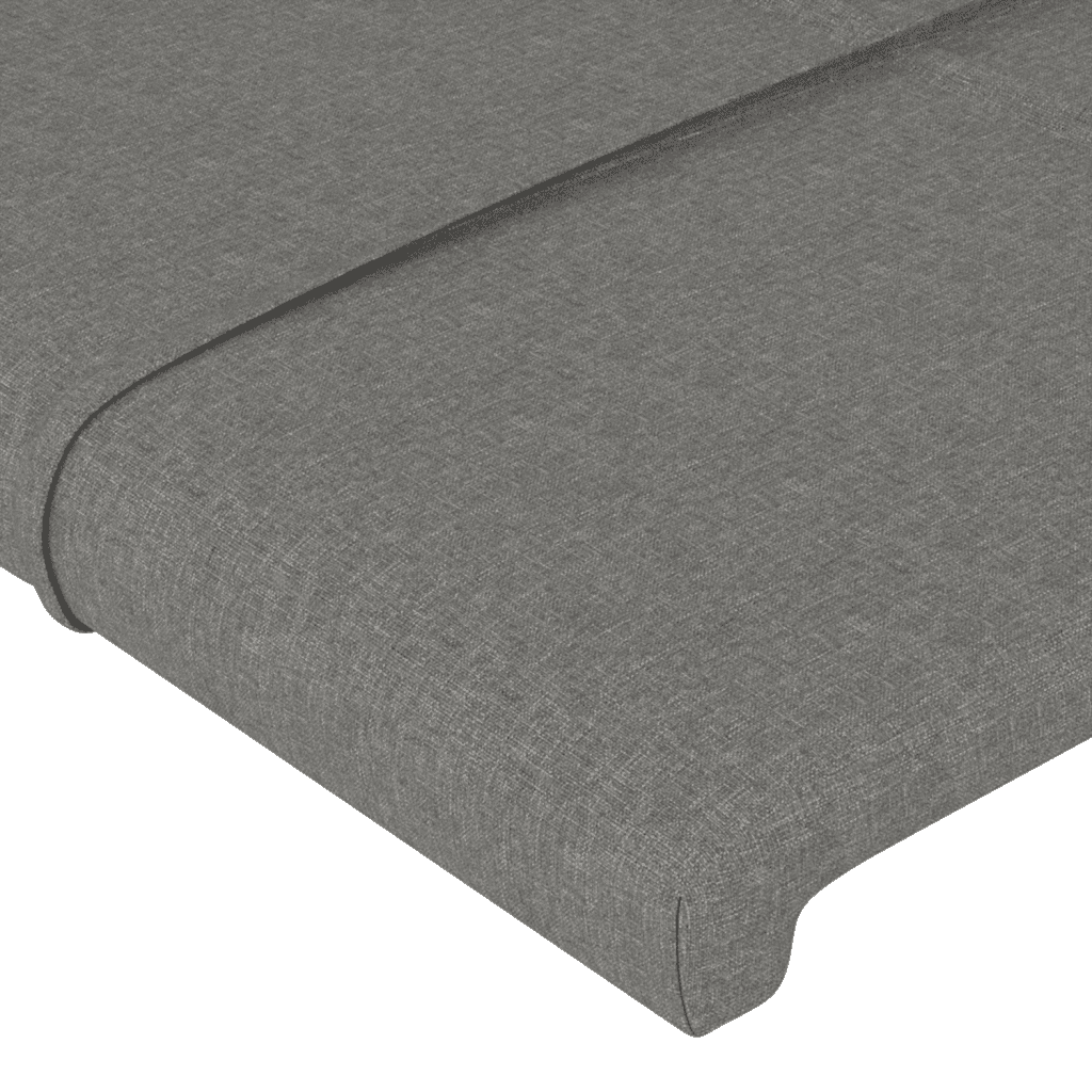 Giroletto a Molle con Materasso Grigio Scuro 120x200 cm Tessuto | homemem39