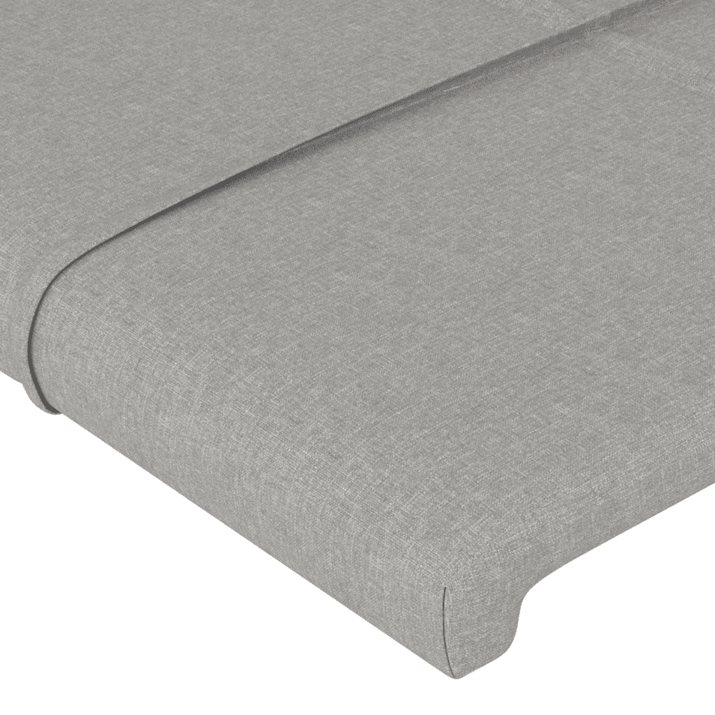Giroletto a Molle con Materasso Grigio Chiaro 80x200 cm Tessuto