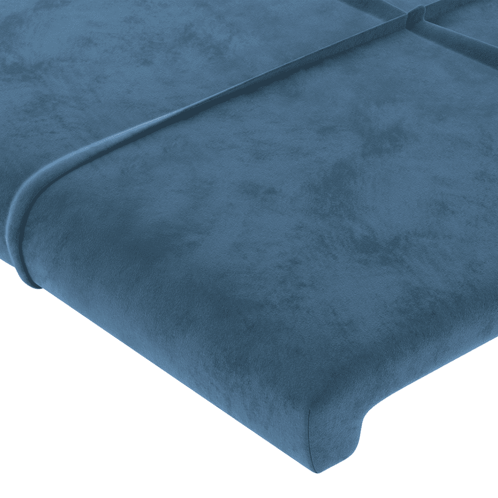 Giroletto a Molle con Materasso Blu Scuro 100x200 cm in Velluto | homemem39