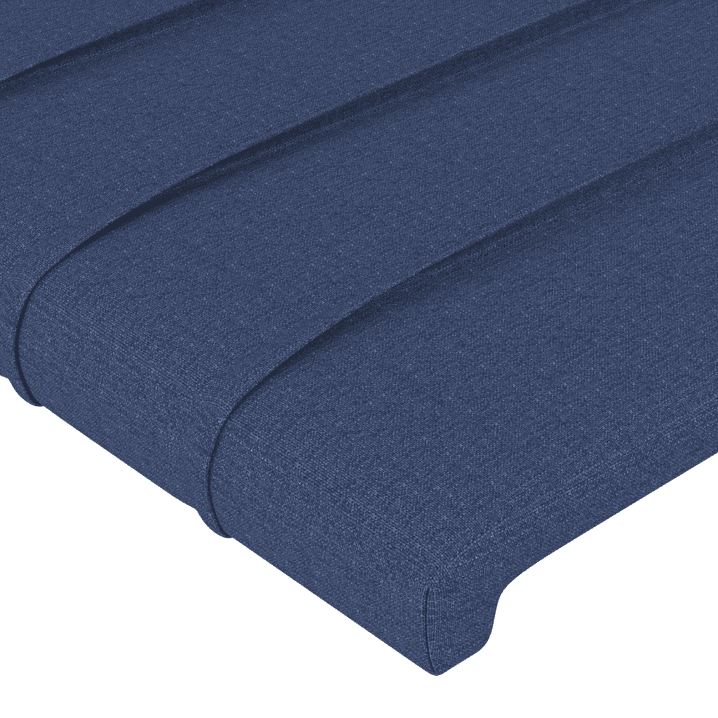 Giroletto a Molle con Materasso Blu 120x200 cm in Tessuto