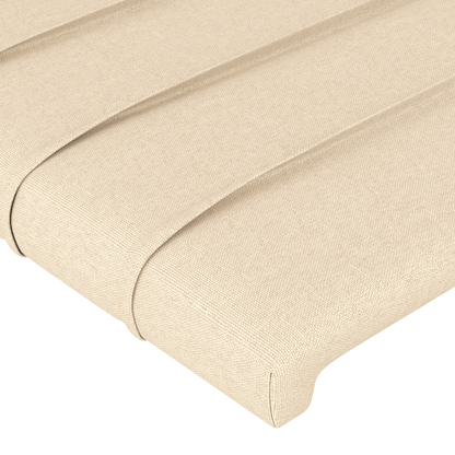 Giroletto a Molle con Materasso Crema 140x200 cm in Tessuto