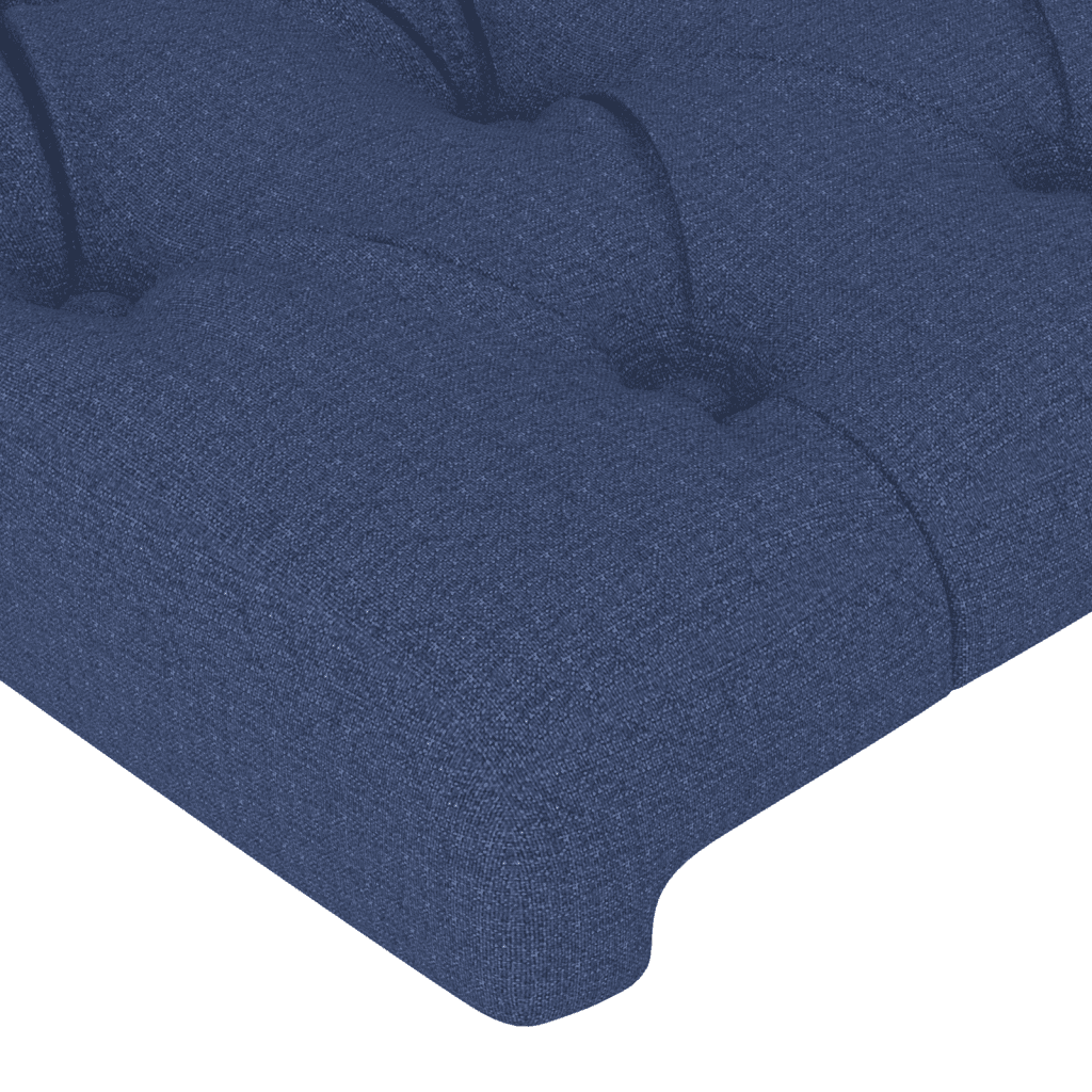 Giroletto a Molle con Materasso Blu 160x200 cm in Tessuto