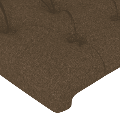 Giroletto a Molle con Materasso Marrone Scuro 80x200 cm Tessuto | homemem39