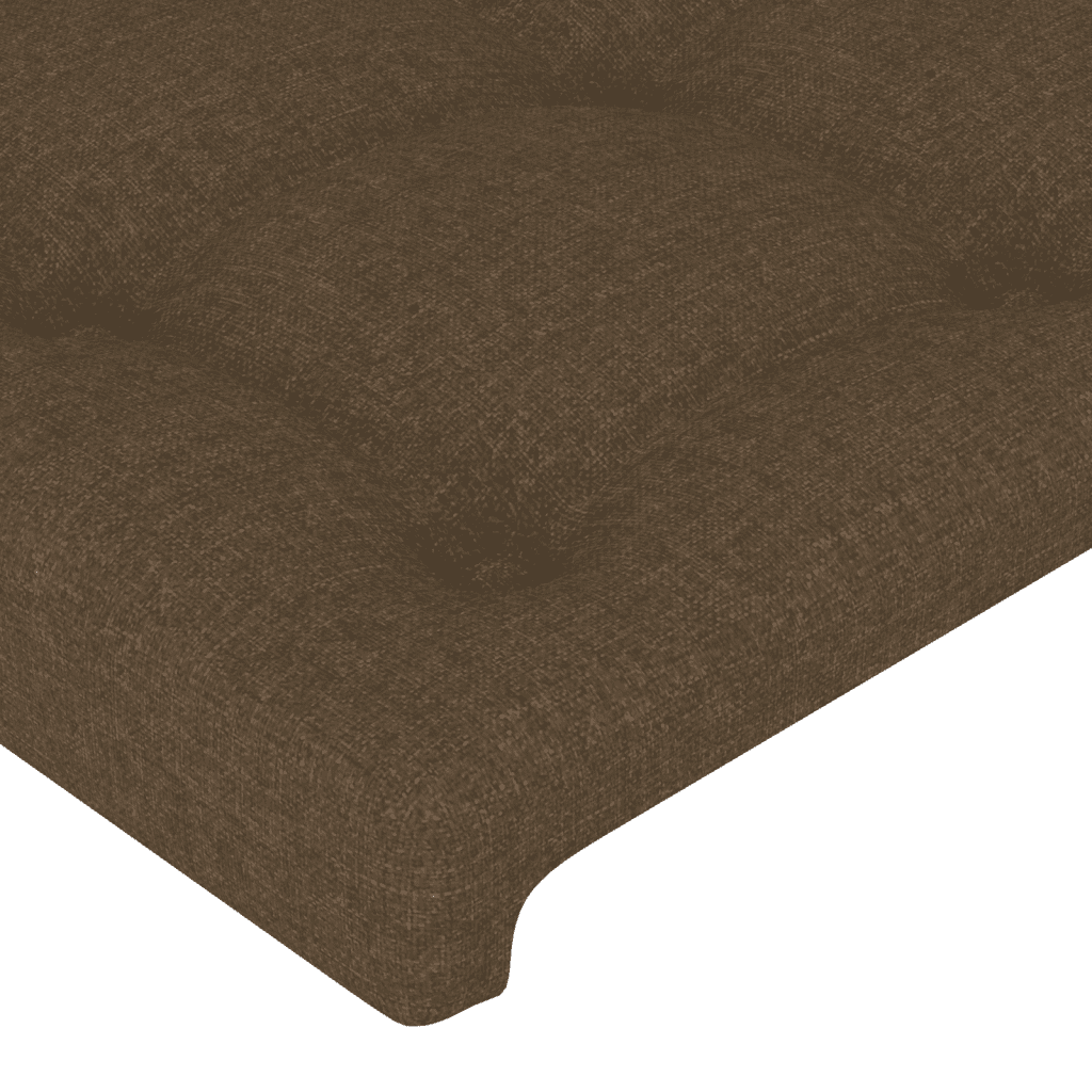 Giroletto a Molle con Materasso Marrone Scuro 120x200cm Tessuto