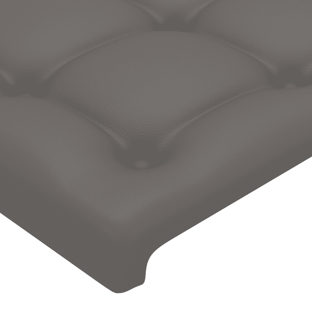 Giroletto a Molle con Materasso Grgio 80x200 cm in Similpelle
