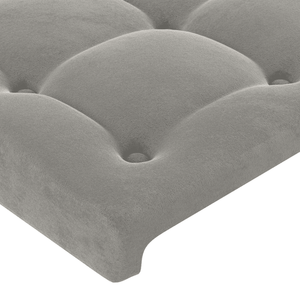 Giroletto a Molle con Materasso Grigio Chiaro 160x200cm Velluto | homemem39