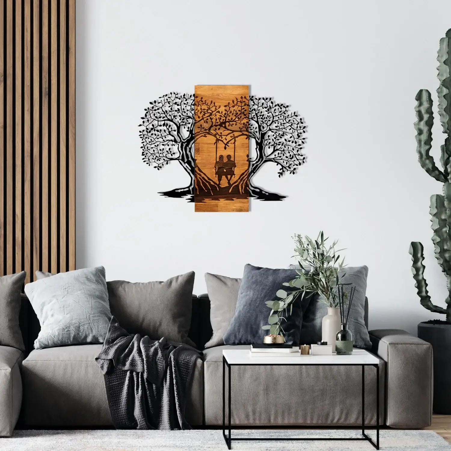 Decorative Wooden Wall Accessory - homemem39