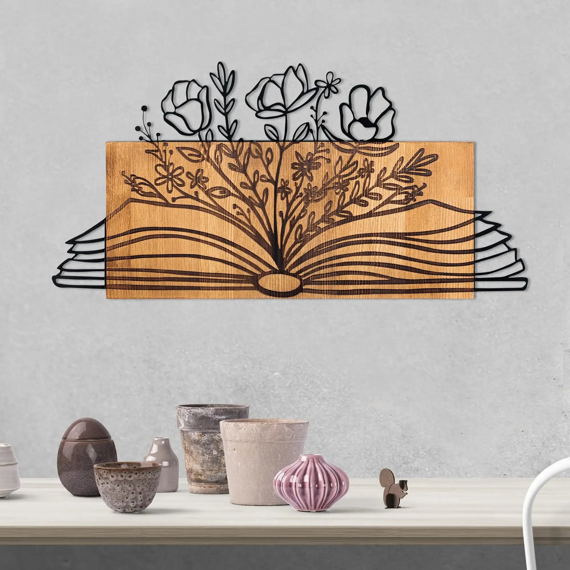 Decorative Wooden Wall Accessory - homemem39