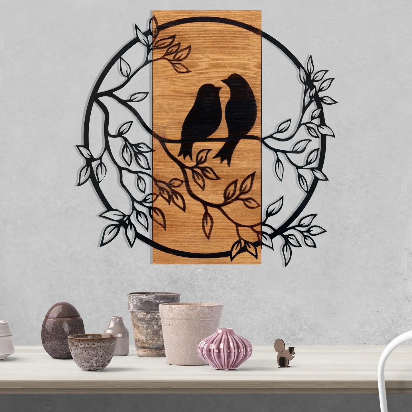 Decorative Wooden Wall Accessory - homemem39