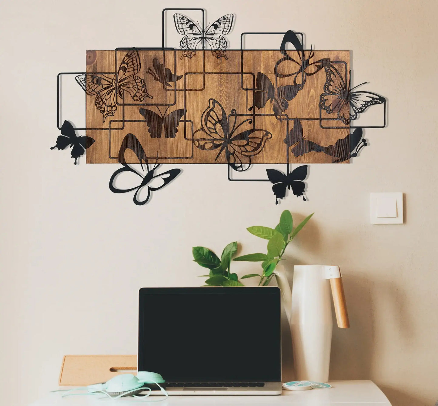 Decorative Wooden Wall Accessory - homemem39