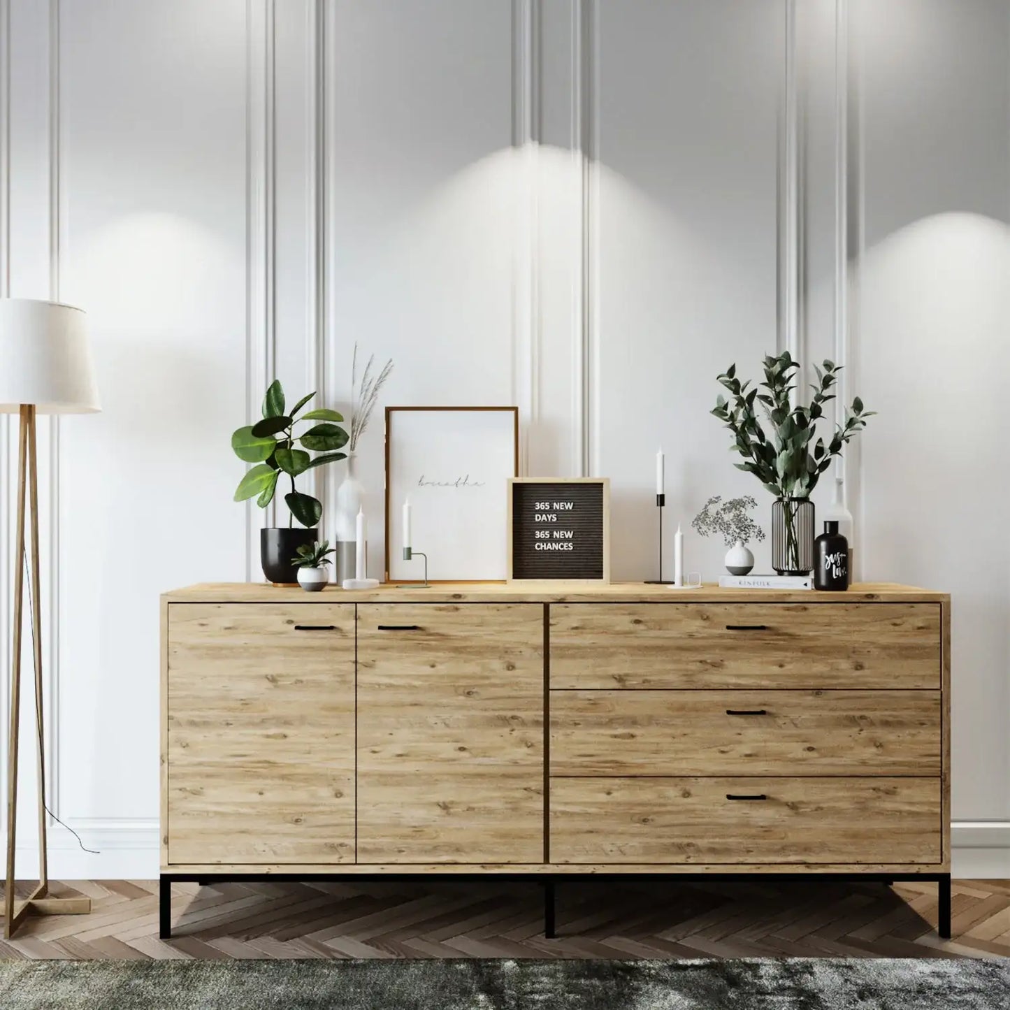 Console in Melamina Atlantic Pine - homemem39