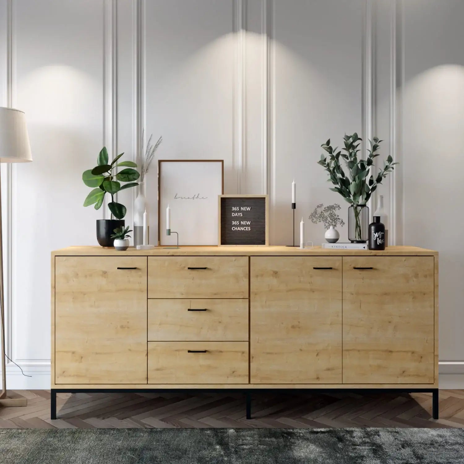 Console in Melamina Atlantic Pine - homemem39