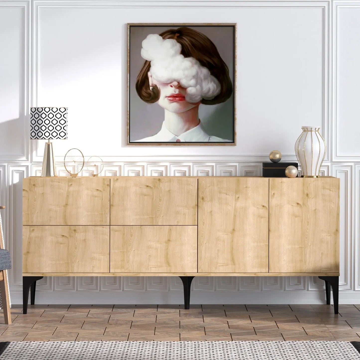 Console in Melamina Atlantic Pine - homemem39