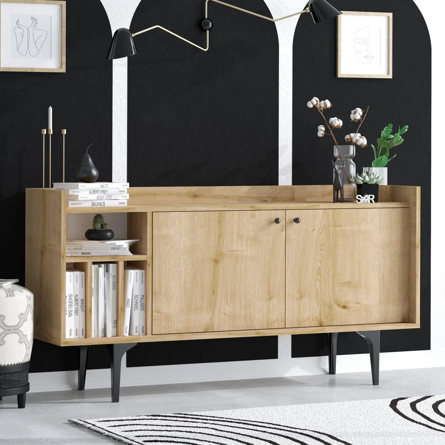 Console in Melamina Atlantic Pine - homemem39