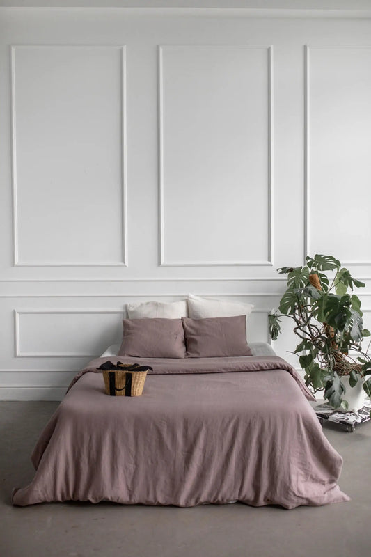 Copripiumino in lino in Rosy Brown - homemem39