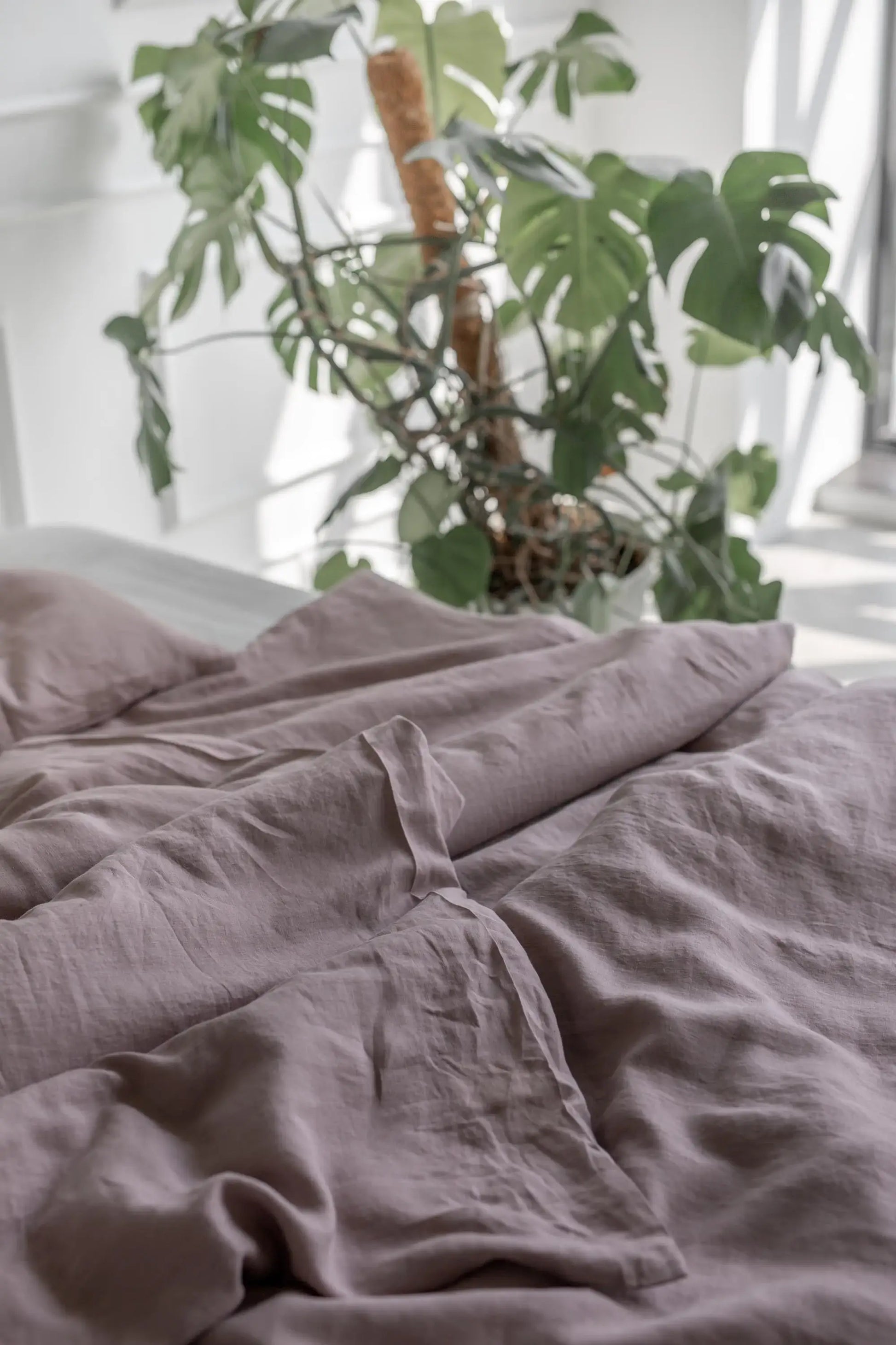 Copripiumino in lino in Rosy Brown - homemem39