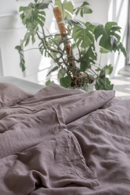 Copripiumino in lino in Rosy Brown - homemem39