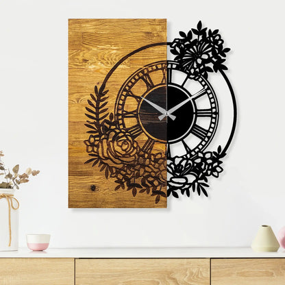 Decorative Wooden Wall Clock - homemem39