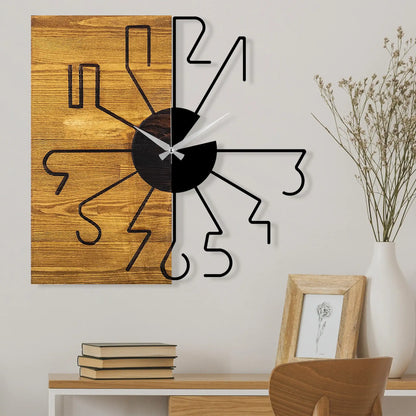 Decorative Wooden Wall Clock - homemem39