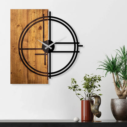 Decorative Wooden Wall Clock - homemem39