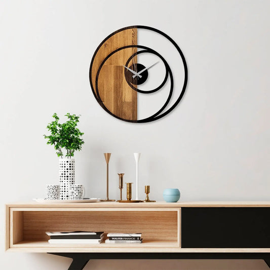Decorative Wooden Wall Clock - homemem39