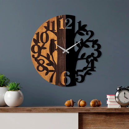 Decorative Wooden Wall Clock - homemem39