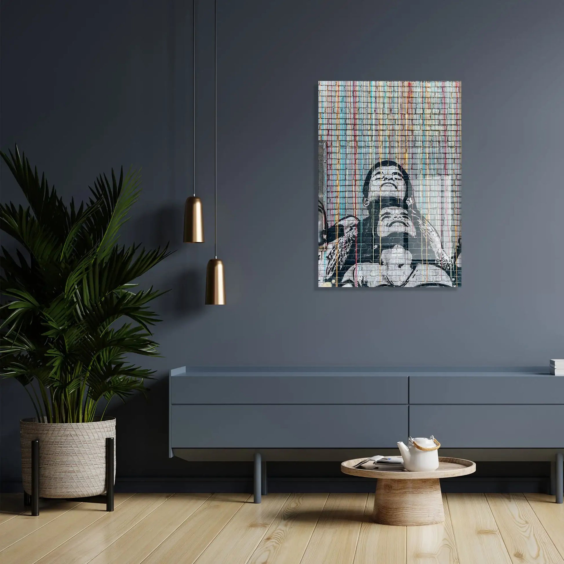 Decorative Tempered Glass Painting - homemem39