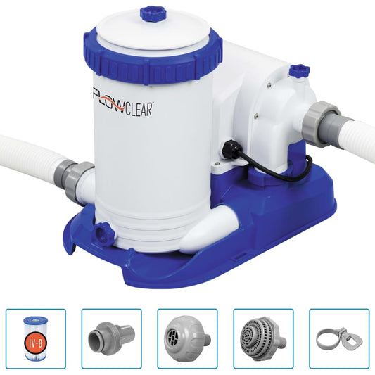 Bestway Pompa con Filtro per Piscina Flowclear 9463 L/h - homemem39