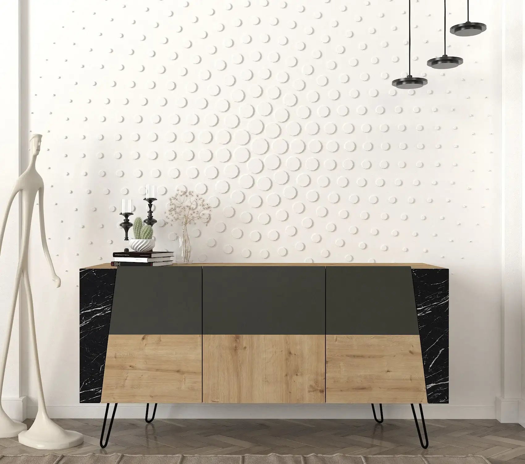 Console in Melamina Atlantic Pine - homemem39