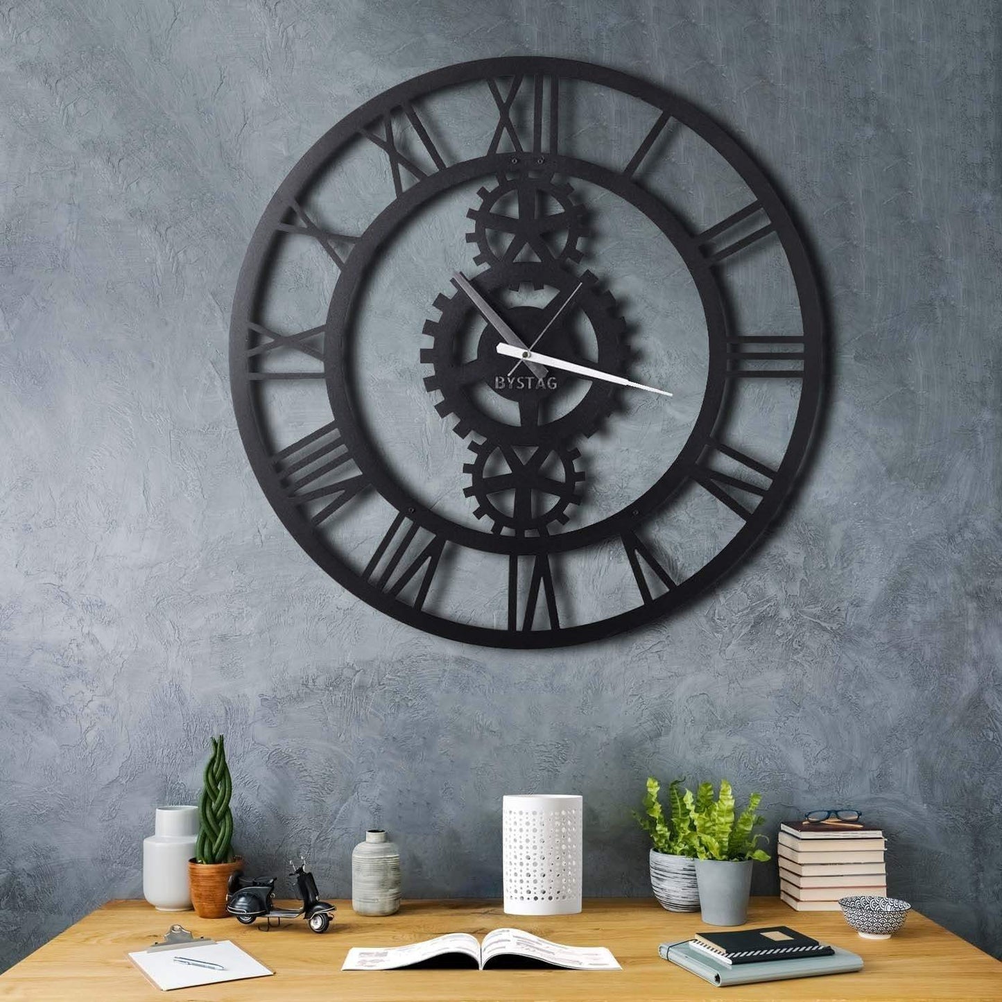 Decorative Metal Wall Clock - homemem39